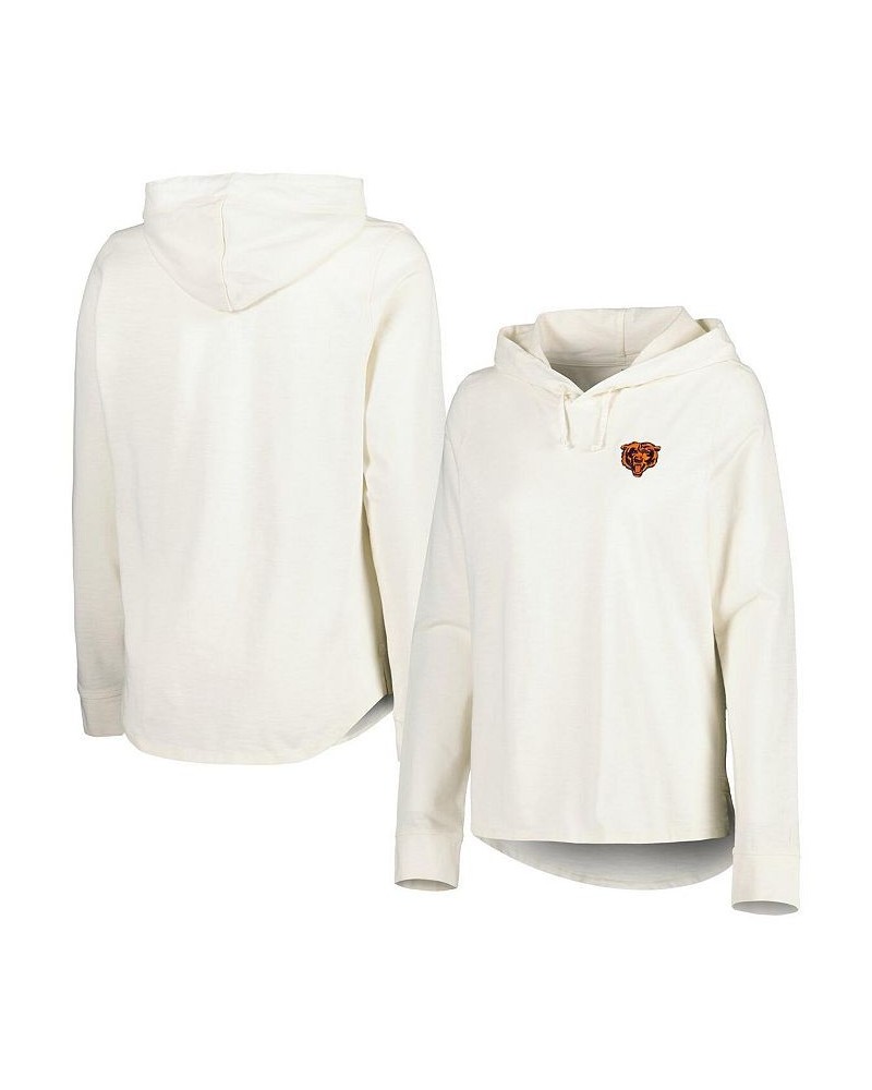 Women's Cream Chicago Bears Ashby Isles Jersey Pullover Hoodie Cream $38.50 Sweatshirts