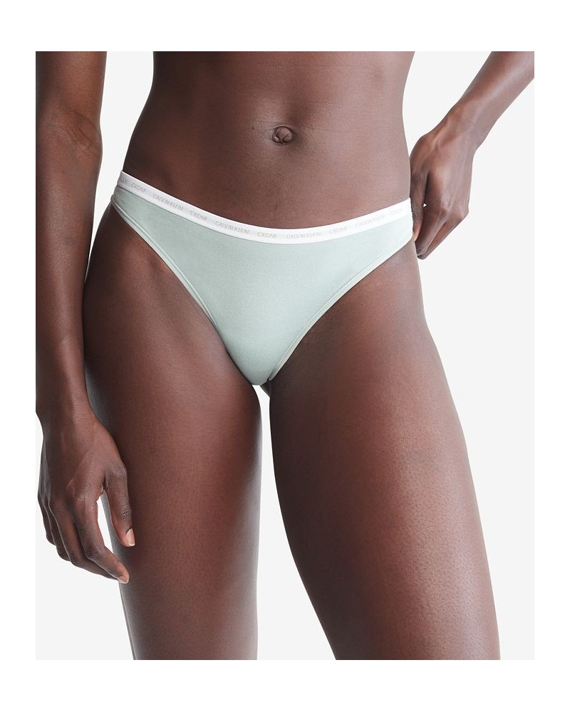 CK One Cotton Singles Thong Underwear QD3783 Sage Meadow $10.95 Panty