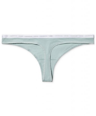 CK One Cotton Singles Thong Underwear QD3783 Sage Meadow $10.95 Panty