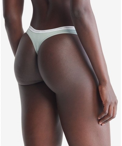 CK One Cotton Singles Thong Underwear QD3783 Sage Meadow $10.95 Panty