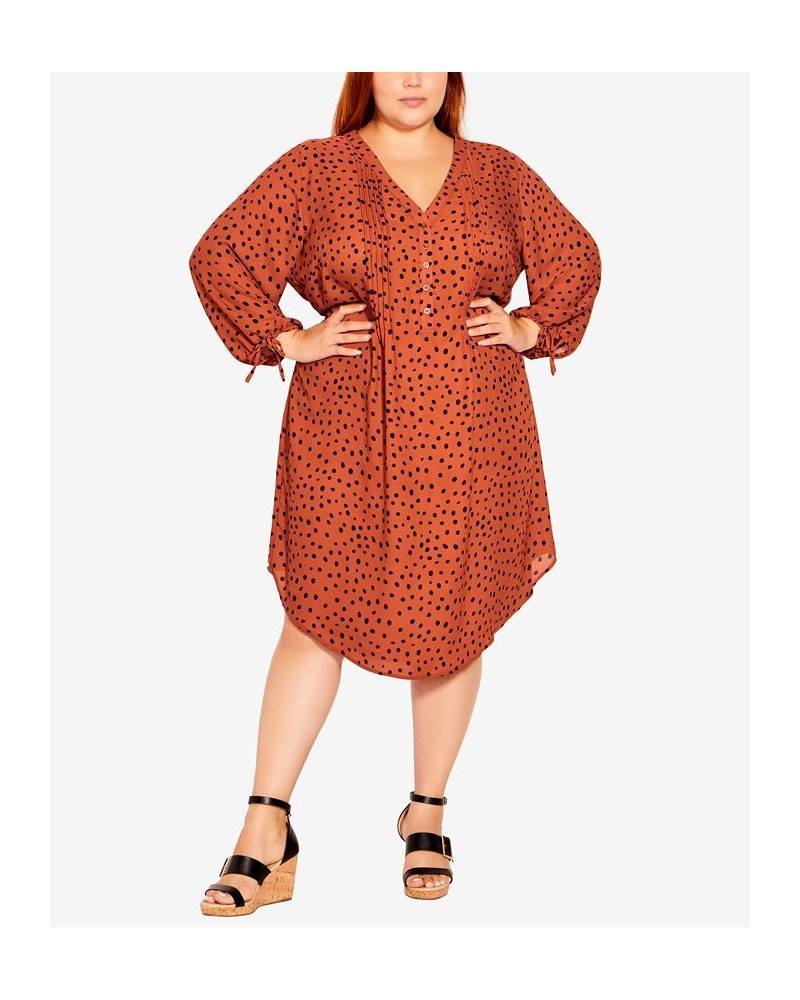 Plus Size Woven Print Shirt Dress Ginger Spot $24.13 Dresses