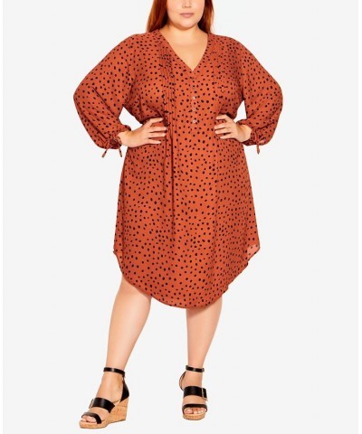 Plus Size Woven Print Shirt Dress Ginger Spot $24.13 Dresses