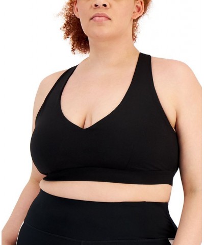 Plus Size Match Set Sports Bra Deep Black $11.42 Bras