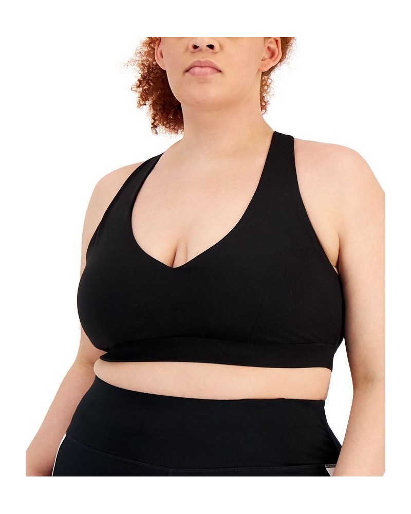 Plus Size Match Set Sports Bra Deep Black $11.42 Bras