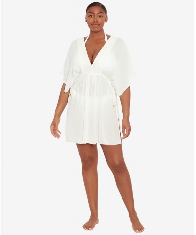 Lauren by Ralph Lauren Crinkle Rayon Tunic White $55.00 Swimsuits