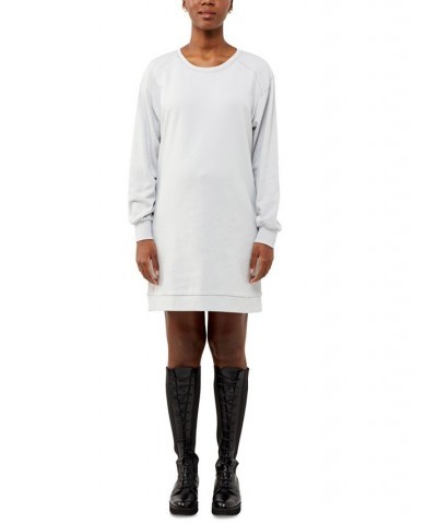 Grey State Indie Cotton Sweatshirt Maternity Dress Gray $41.06 Dresses