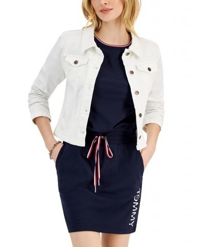 Women's TH Flex Denim Jacket White $43.81 Jackets