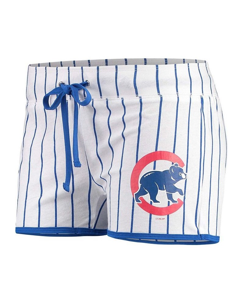 Women's White Royal Chicago Cubs Vigor Sleep Shorts White, Royal $23.19 Pajama