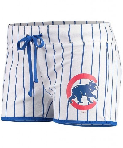 Women's White Royal Chicago Cubs Vigor Sleep Shorts White, Royal $23.19 Pajama