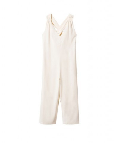 Women's Wrap-Back Short Jumpsuit White $41.40 Pants