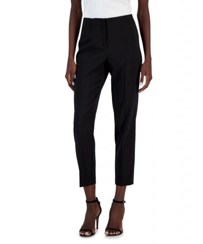 Women's Stretch Slim Hollywood-Waist Ankle Pants Black $26.46 Pants