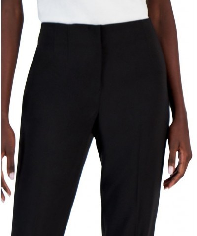 Women's Stretch Slim Hollywood-Waist Ankle Pants Black $26.46 Pants