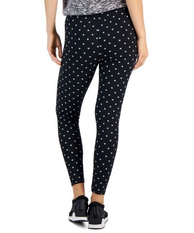 Petite Star-Print Fleece Leggings Deep Black $10.79 Pants