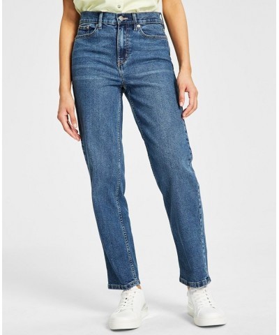 Women's Point Collar Button-Front Top & High-Rise Straight-Leg Jeans Marrakech $26.37 Outfits