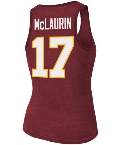 Women's Terry Mclaurin Heathered Burgundy Washington Football Team Name Number Tri-Blend Tank Top Burgundy $25.00 Tops