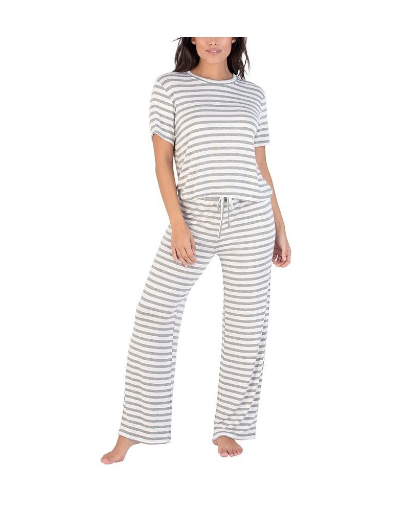 Women's All American Printed Loungewear Set Tan/Beige $33.64 Sleepwear