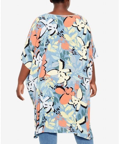 Plus Size Evie High Low Top Floating Floral $35.20 Tops