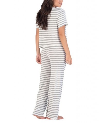 Women's All American Printed Loungewear Set Tan/Beige $33.64 Sleepwear