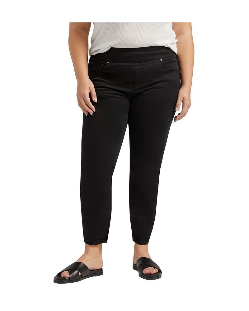 Plus Size Amelia Mid Rise Slim Ankle Pants Black $47.00 Pants