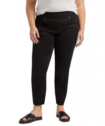 Plus Size Amelia Mid Rise Slim Ankle Pants Black $47.00 Pants