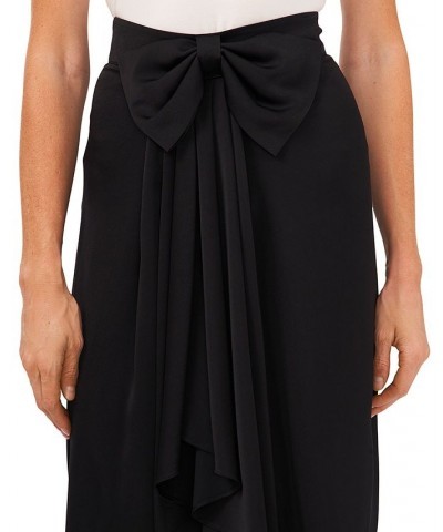 High-Low Bow-Detail Skirt Rich Black $25.36 Skirts