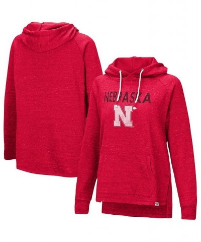 Women's Scarlet Nebraska Huskers Nollie Raglan Slub Pullover Hoodie Scarlet $34.44 Sweatshirts