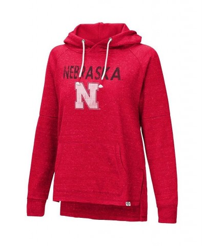 Women's Scarlet Nebraska Huskers Nollie Raglan Slub Pullover Hoodie Scarlet $34.44 Sweatshirts