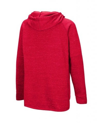 Women's Scarlet Nebraska Huskers Nollie Raglan Slub Pullover Hoodie Scarlet $34.44 Sweatshirts