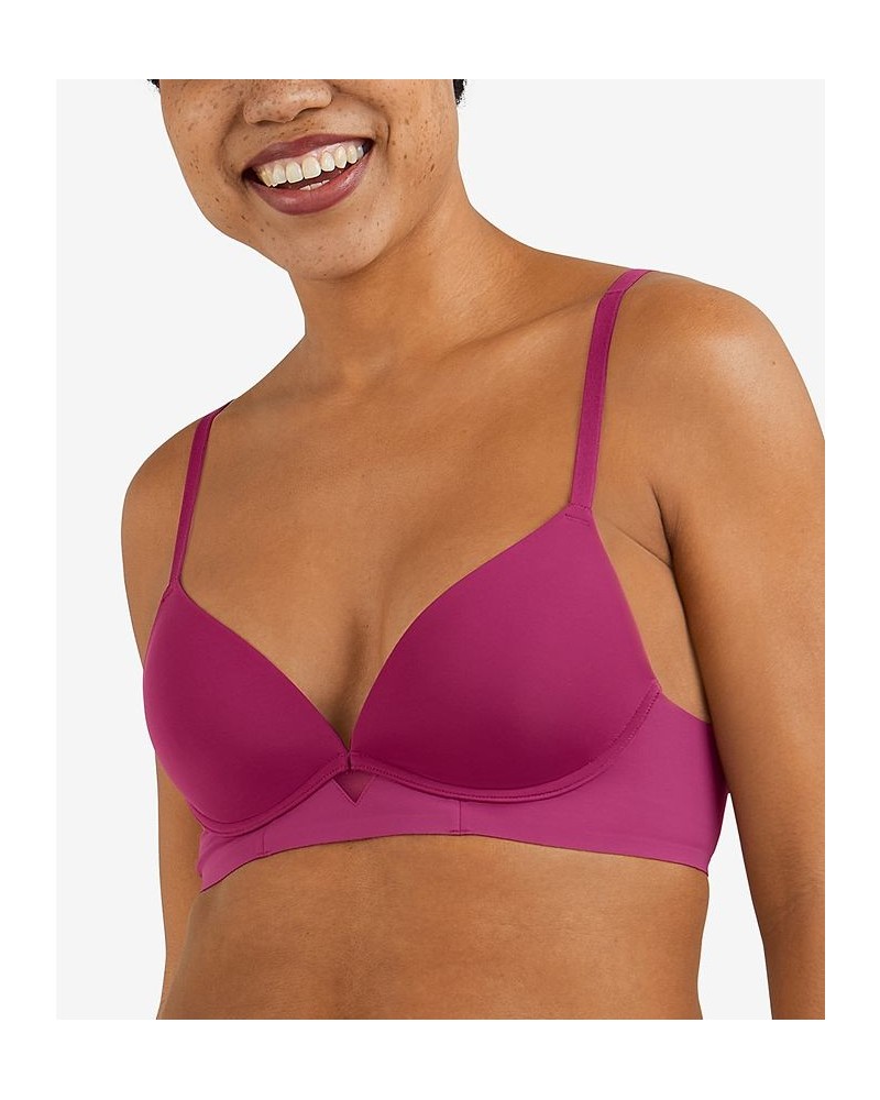 Women's One Fab Fit Wireless Demi Bra DM2301 Razzleberry $13.33 Bras