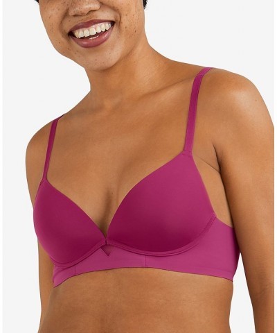 Women's One Fab Fit Wireless Demi Bra DM2301 Razzleberry $13.33 Bras