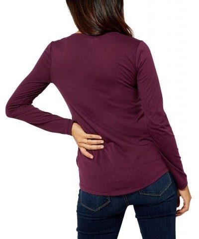 V-Neck Maternity T-Shirt Red $28.50 Tops