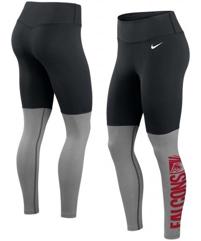 Women's Black Atlanta Falcons Logo Stack Performance Leggings Black $36.75 Pants