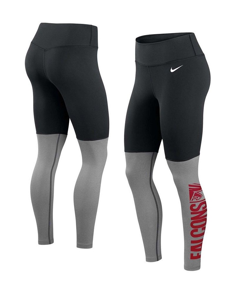 Women's Black Atlanta Falcons Logo Stack Performance Leggings Black $36.75 Pants