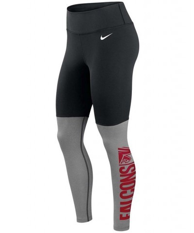 Women's Black Atlanta Falcons Logo Stack Performance Leggings Black $36.75 Pants