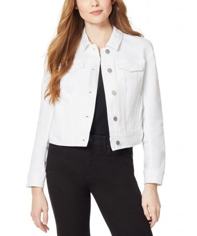 Women's Classic Trucker Denim Jacket Jones White $41.42 Jackets