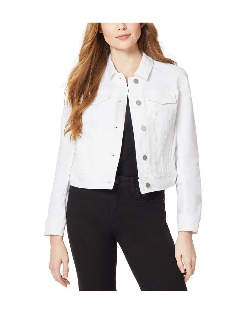 Women's Classic Trucker Denim Jacket Jones White $41.42 Jackets