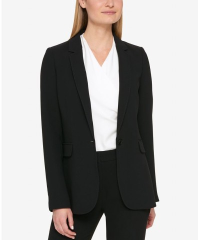 One-Button Blazer Black $59.77 Jackets