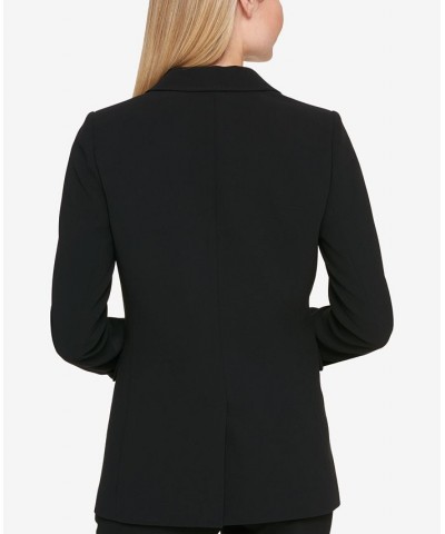 One-Button Blazer Black $59.77 Jackets