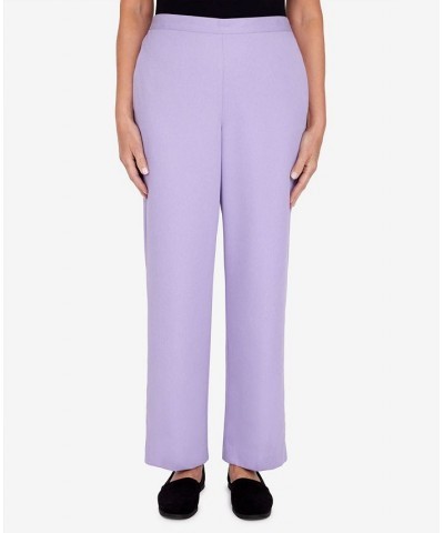 Petite Victoria Falls Corduroy Pull-On Straight Leg Regular Length Pants Purple $24.40 Pants