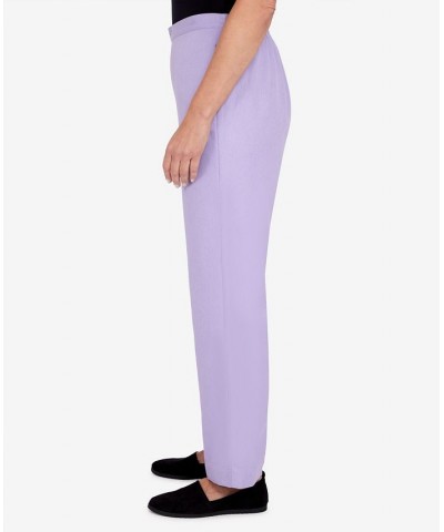 Petite Victoria Falls Corduroy Pull-On Straight Leg Regular Length Pants Purple $24.40 Pants