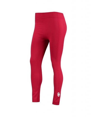 Women's Crimson Oklahoma Sooners Fleece-Lined Leggings Crimson $20.64 Pants