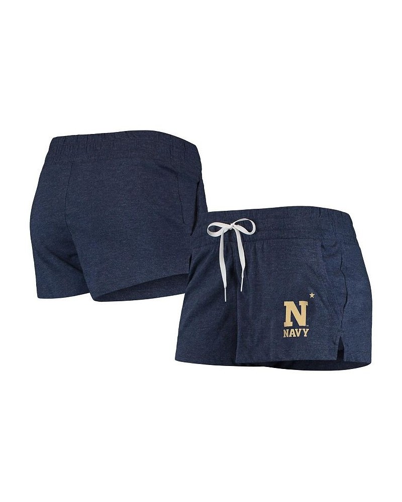 Women's Heathered Navy Navy Midshipmen Performance Cotton Shorts Heathered Navy $20.50 Shorts