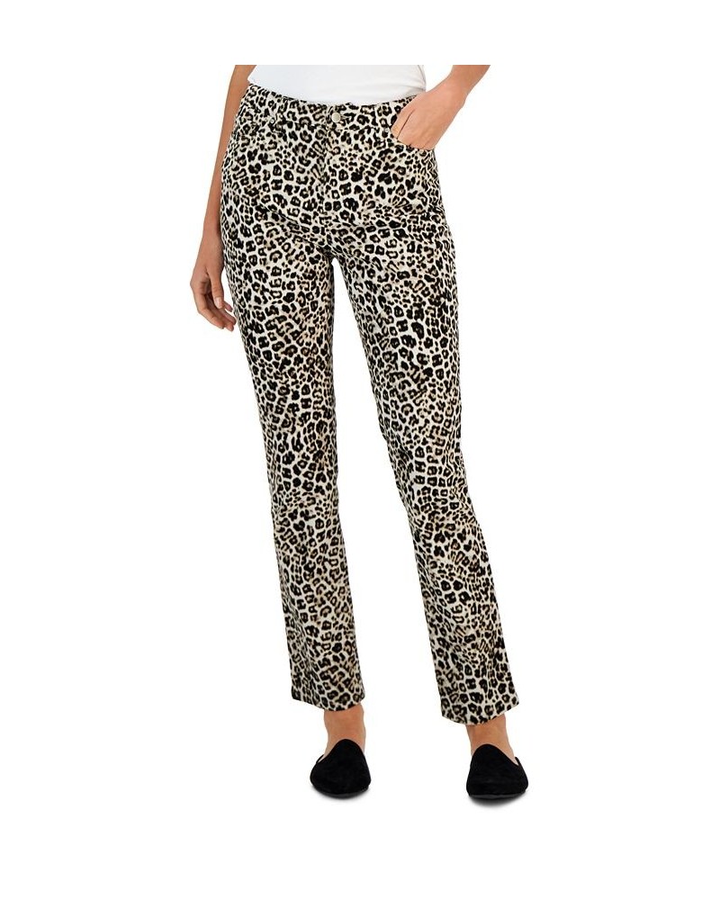 Lexington Tummy-Control Printed Jeans Creme Stone $9.95 Jeans