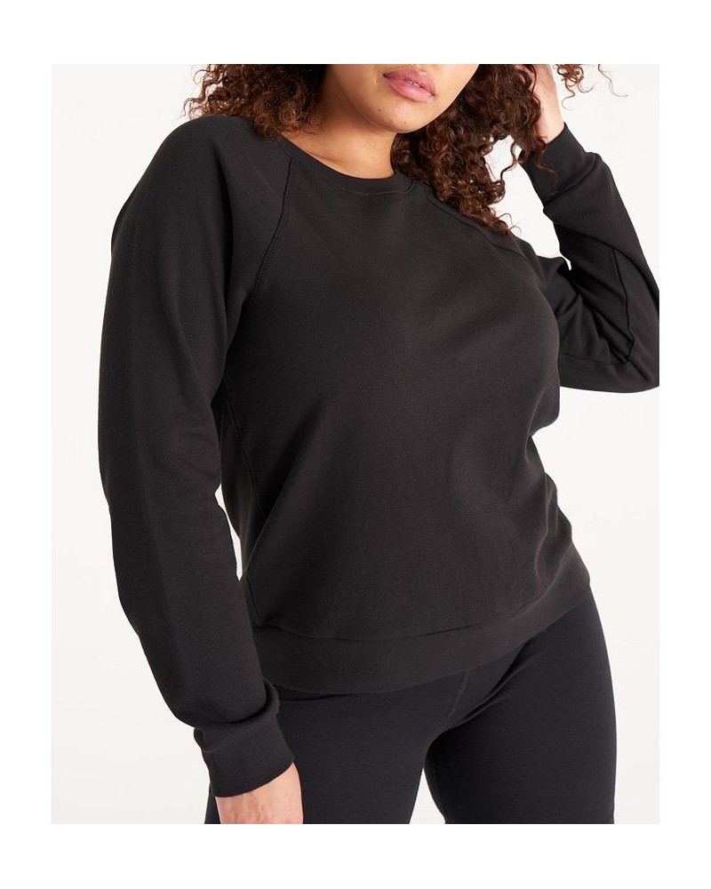 The Women's Raglan Sweatshirt Black $35.55 Sweatshirts