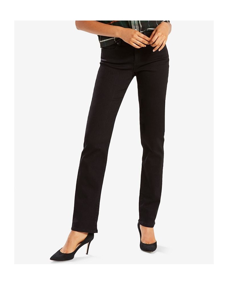 Women's Classic Straight-Leg Jeans in Long Length Soft Black $38.49 Jeans