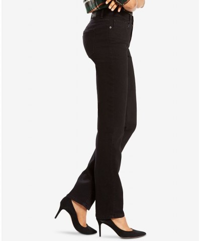 Women's Classic Straight-Leg Jeans in Long Length Soft Black $38.49 Jeans