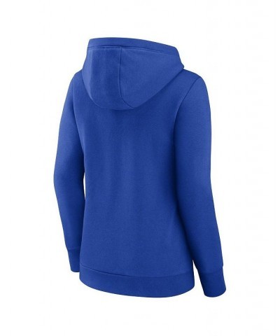 Women's Branded Blue New York Rangers Simplicity Crossover V-Neck Pullover Hoodie Blue $31.74 Sweatshirts