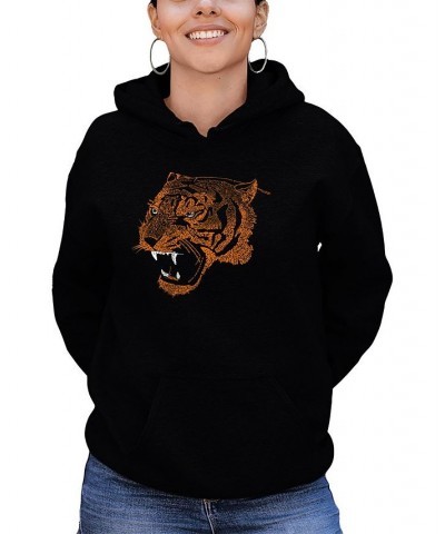 Women's Word Art Beast Mode Hooded Sweatshirt Black $35.39 Sweatshirts