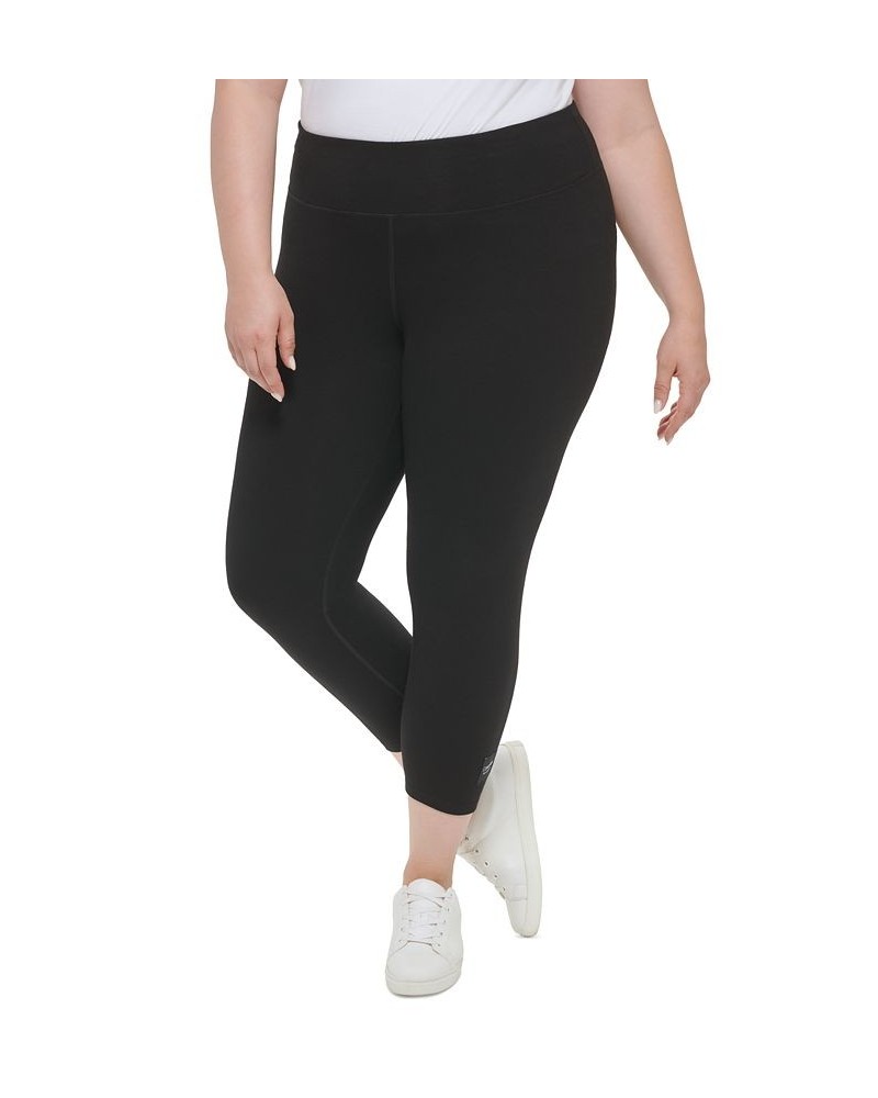 Plus Size Pull-On High Rise Logo Leggings Black $23.85 Pants