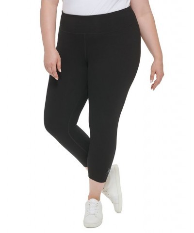 Plus Size Pull-On High Rise Logo Leggings Black $23.85 Pants